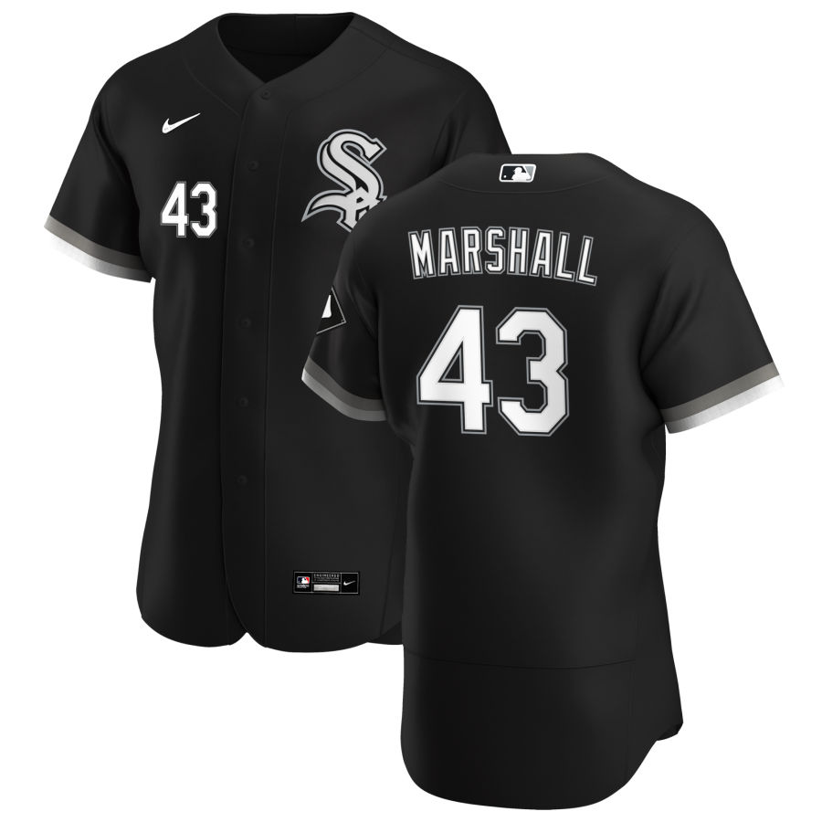 Chicago White Sox #43 Evan Marshall Men Nike Black Alternate 2020 Authentic Player MLB Jersey->chicago white sox->MLB Jersey